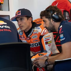 Márquez: “No me dejan ver la telemetría de Bradl”