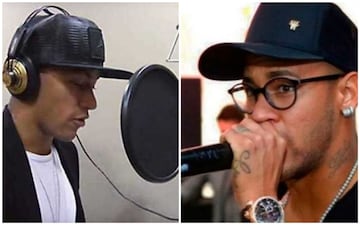 Neymar anunció en 2016 a través de Twitter el comienzo de su carrera como cantante. El habilidoso delantero ha participado en conciertos de músicos como Michel Teló, demostrando su afición por la música.