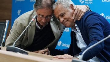 Pellicer con Loren Juarros, director deportivo.