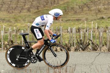 Julian Alaphilippe, durante loa crono.