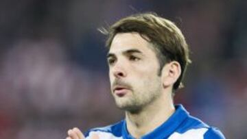 Víctor Sánchez durante un partido con el Espanyol.