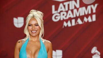 Karol G attends the 25th Annual Latin Grammy Awards in Miami, Florida, U.S., November 14, 2024. REUTERS/Marco Bello