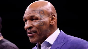 FILE PHOTO: Boxing - Jake Paul v Tommy Fury - Diriyah Arena, Diriyah, Riyadh, Saudi Arabia - February 27, 2023 Mike Tyson is seen before the fight REUTERS/Ahmed Yosri/File Photo