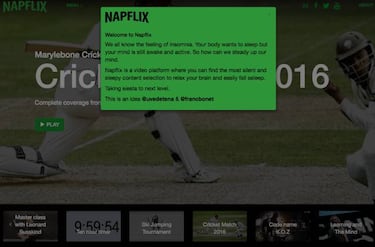 Napflix, el Netflix para echar la siesta