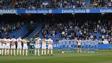 Partido Deportivo de La Coruña -  Cultural Leonesa. minuto silencio