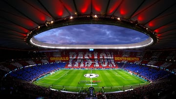 Panorámica del Metropolitano en el Atlético-City de la 21-22.