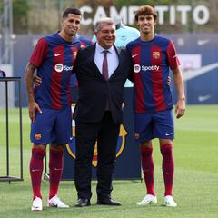 La presentación de João Félix y Cancelo en imágenes