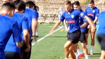 El Atleti ultima los detalles para el partido ante el Leipzig