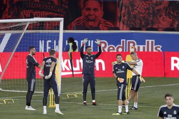 El Madrid entrena en el Red Bull Arena de Nueva Jersey