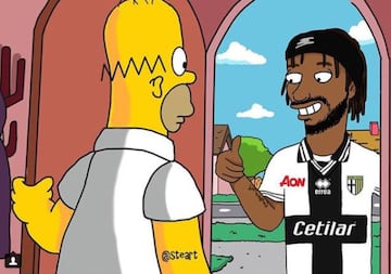 Así se ven los cracks del fútbol en los Simpsons