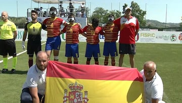 La selección española de fútbol para ciegos cae ante Rumanía y Alemania y no podrá defender título continental