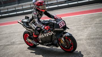 Márquez, en el test de Sepang.