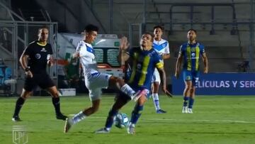 La dura falta de Galdames contra un ex Colo Colo que terminó en expulsión