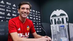 Marcelino, en rueda de prensa.