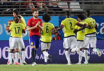 Las mejores imágenes del amistoso España vs Colombia