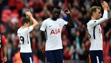 Davinson S&aacute;nchez con el Tottenham. 