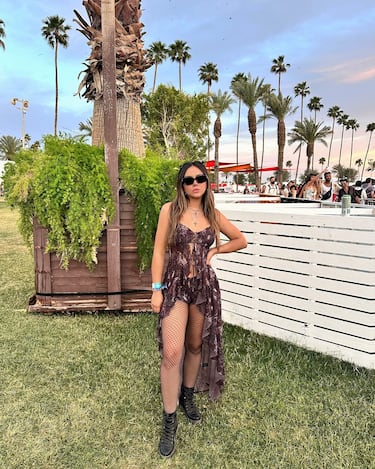 Ama Blitz durante el Festival de Música y Artes del Valle de Coachella 2025 en el Empire Polo Club el 11 de abril de 2025 en Indio, California.