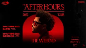 Cartel de los conciertos de The Weeknd en España en 2022  @LIVENATIONES  03/02/2021