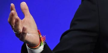 La pulsera que Lineker lució durante la gala.