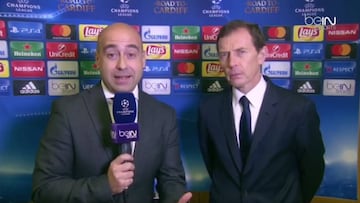 Butragueño atiende a Bein.