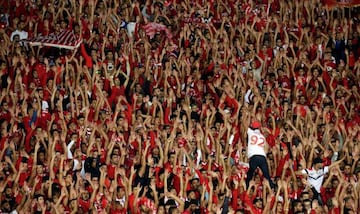 Soccer Football - CAF Champions League - Final - Wydad Casablanca vs Al Ahly Egypt - Mohammed V Stadium - Casablanca, Morocco - November 4, 2017 Fans before the match. REUTERS/Youssef Boudlal