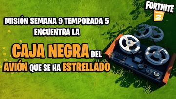 ¿Dónde está la caja negra del avión estrellado en Fortnite Temporada 5?