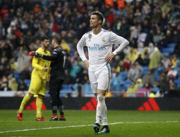 Cristiano Ronaldo, ante el Villarreal.