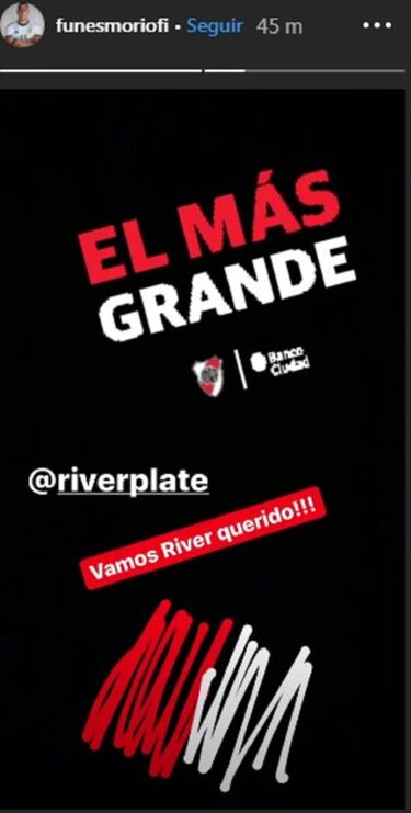 River - Flamengo: Mora, Pity Martínez, Kranevitter y todos los ex futbolistas del Millonario que apoyan al conjunto de Gallardo antes de la final de la Copa Libertadores