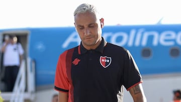 Keylor Navas, en un viaje con Newell's.