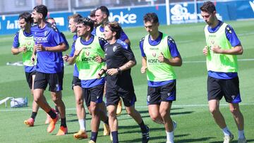 Entrenamiento de Osasuna en Tajonar.