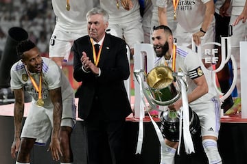 En mayo de 2023 Ancelotti conquistó su segunda Copa del Rey con el Real Madrid. Los de Ancelotti llegaron a la final después de ganar al Barcelona en la semifinal. La final fue ante el Osasuna en el Estadio de La Cartuja en Sevilla. Los blancos ganaron 2-1.