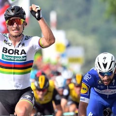 Sagan bate a Gaviria; Landa se cayó y luego atacó con Porte