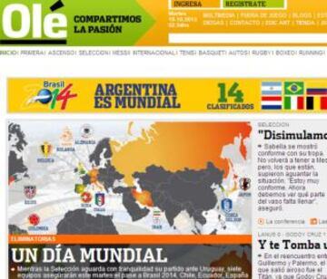 Portadas de la prensa extranjera