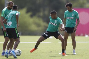 Así fue el entrenamiento de Atlético Nacional pensando en la primera fecha de cuadrangulares ante Cúcuta Deportivo en el Atanasio Girardot el sábado 9 de noviembre.