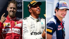 Vettel, Hamilton y Sainz, los tres mejores pilotos para AS en el ecuador de la temporada 2017.