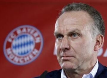 4. Karl-Heinz Rummenigge. Fue un exfutbolista y actualmente se desempeña como Director General del Bayern Munich.