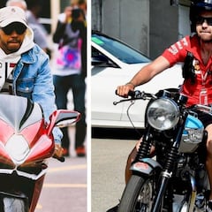 Hamilton-Vettel: duelo en moto