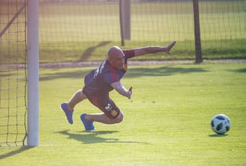 Rubiales y Marchena se entrenan en Krasnodar