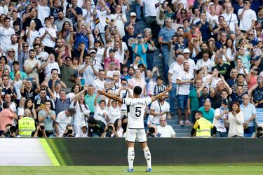 marcar con el Real Madrid. Pase filtrado de Modric hacia el inglés dentro del área, que recibió muy solo y no perdonó con su zurdazo, batiendo a Sergio Herrera.