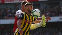 Marc Navarro, en el Arsenal-Watford. Lo quiere el Legan&eacute;s.