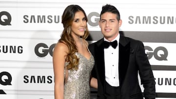 Daniela Ospina y James Rodríguez.
