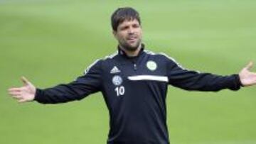 A LA ESPERA. Diego ya se est&aacute; entrenando con el Wolfsburgo.