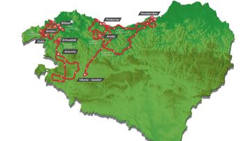 Imagen del recorrido de la Vuelta al Pa&iacute;s Vasco, la Itzulia de 2021.