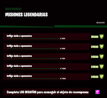 Fortnite Temporada 6: misi&oacute;n legendaria de la Semana 7