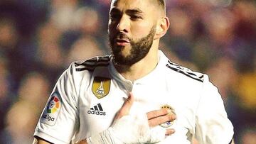 La imagen de Karim Benzema tras la derrota del Real Madrid en Vallecas.