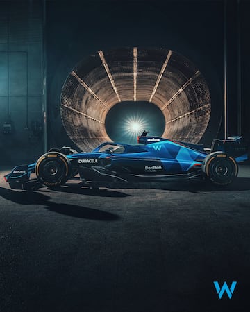 El coche de los pilotos Alex Albon y Nicholas Latifi para 2022.