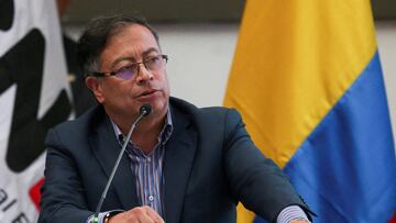 FILE PHOTO: Colombia's President-elect Gustavo Petro speaks after receiving the credential as elected president from Colombia's National Electoral Council, in Bogota, Colombia June 23, 2022. REUTERS/Luisa Gonzalez/File Photo