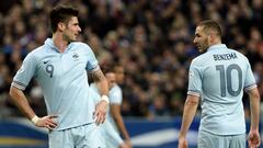 Giroud: "Quizá mi carrera hubiera sido mejor con Benzema"