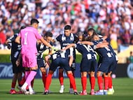 Players of Monterrey during the FIFA Club World Cup 2025 Group - E match between CA River Plate and CF Monterrey at Rose Bowl Stadium on June 21, 2025 in Pasadena, California, United States.