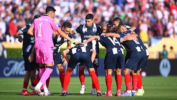 Players of Monterrey during the FIFA Club World Cup 2025 Group - E match between CA River Plate and CF Monterrey at Rose Bowl Stadium on June 21, 2025 in Pasadena, California, United States.